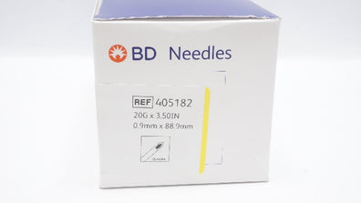 BD 405182 Becton Spinal Ndle Quincke Type Point 20G x 3.50 inch - Box of 25